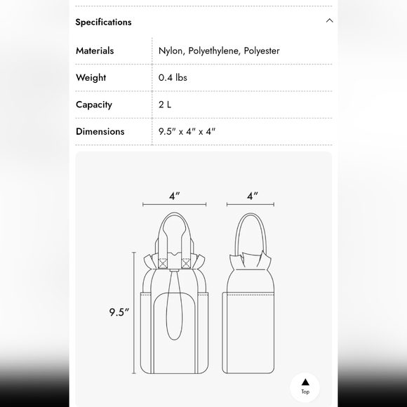 Calpak Water Bottle Holder In Black Nylon - Picture 11 of 11